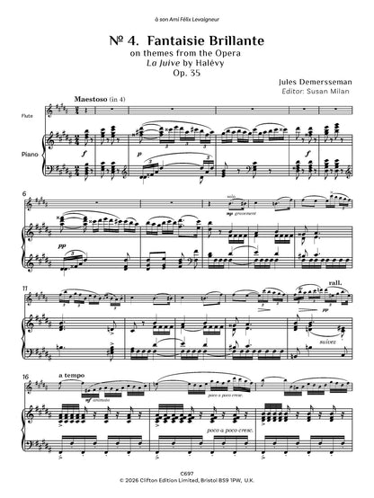 Jules Demersseman ed. Susan Milan Showpieces Vol 3 for flute and piano - Digital Download