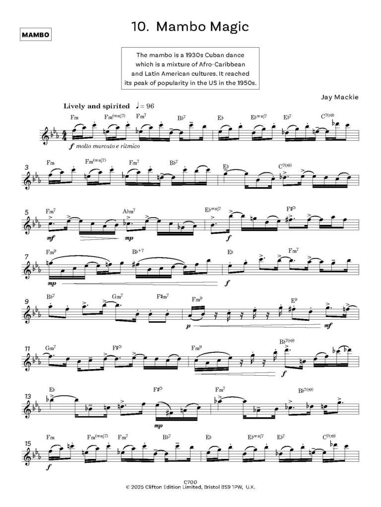 Mackie, Jason  - Latin Workout 20 Progressive Studies for Flute - Digital Download