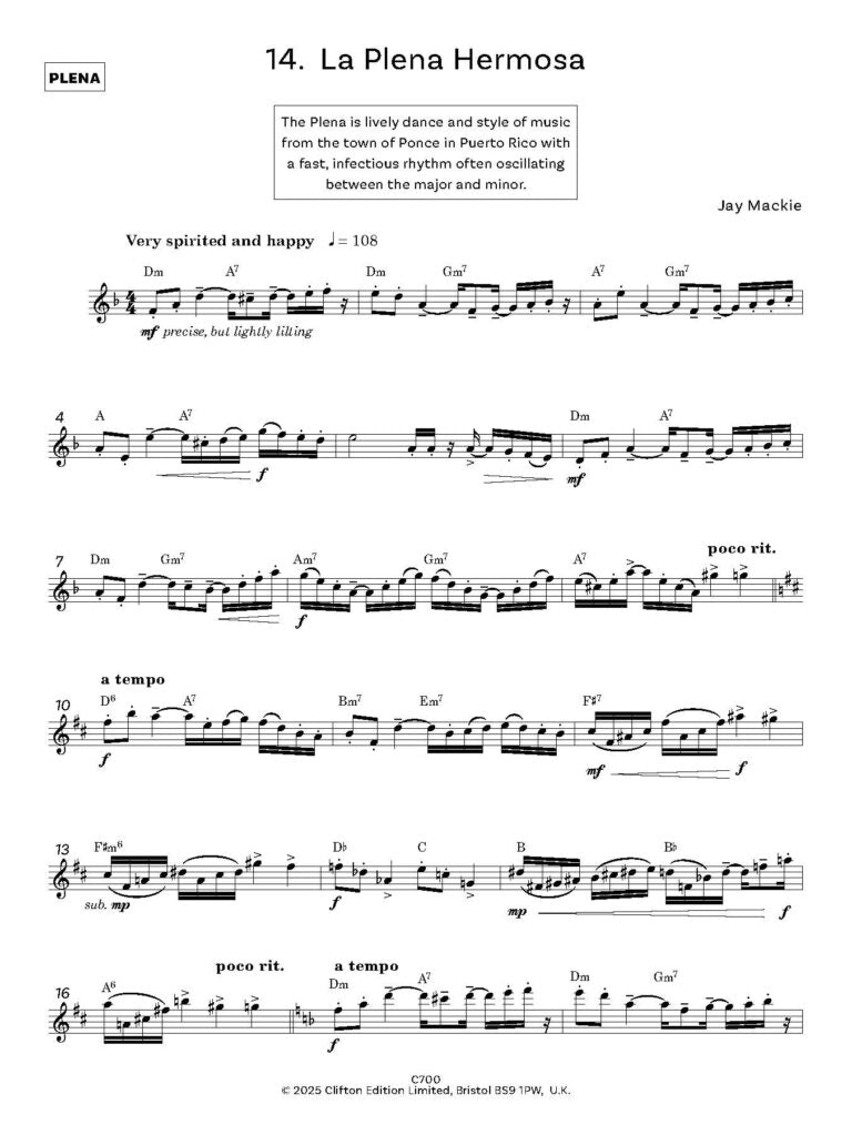 Mackie, Jason  - Latin Workout 20 Progressive Studies for Flute - Digital Download