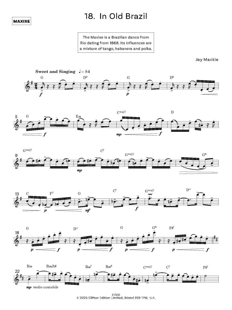 Mackie, Jason  - Latin Workout 20 Progressive Studies for Flute - Digital Download