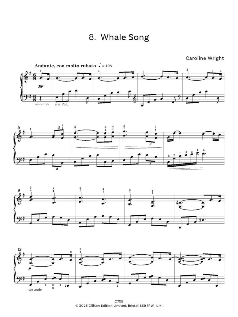 Wright, Caroline - Onwards and Upwards for solo piano - Digital Download