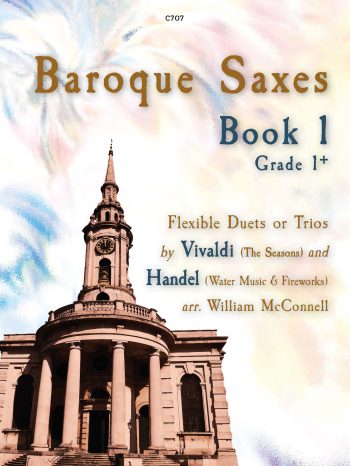 Baroque Saxes: Book 1 for two/three Saxophones (Grade 1) - Digital Download