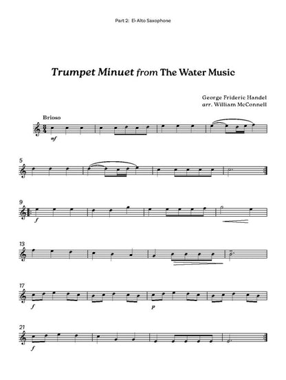 Baroque Saxes: Book 1 for two/three Saxophones (Grade 1) - Digital Download