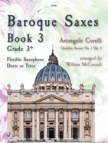 Baroque Saxes: Book 3 for two/three Saxophones (Grade 3+) - Digital Download