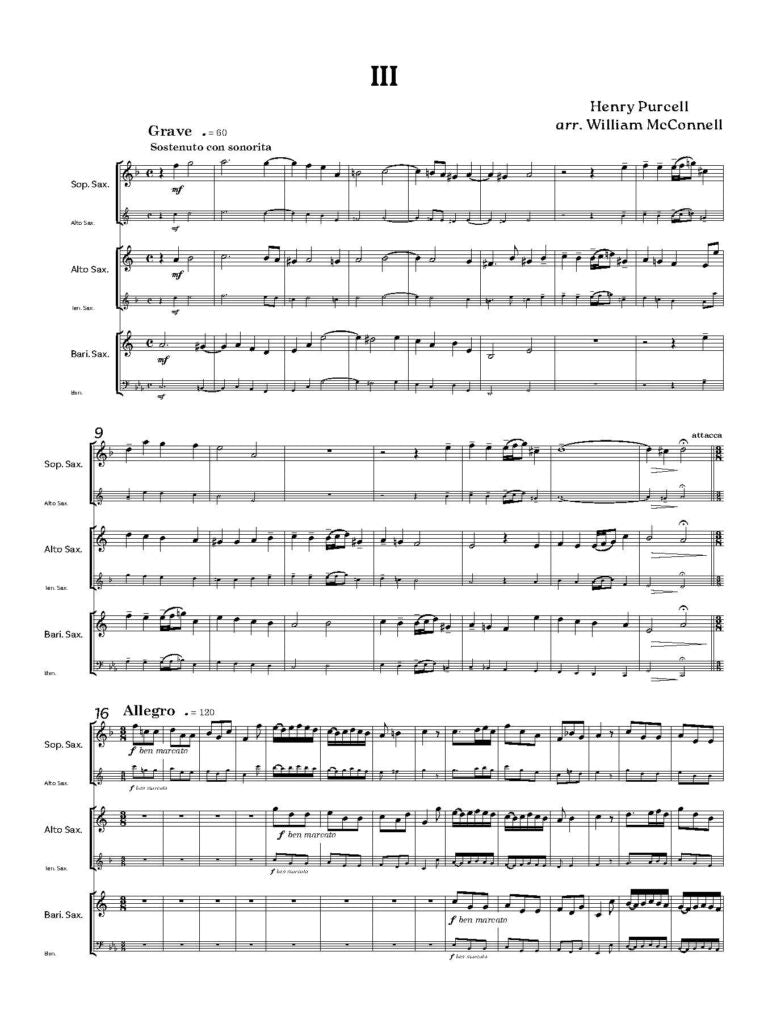 Baroque Saxes: Book 4 for two/three Saxophones (Grade 4+) - Digital Download