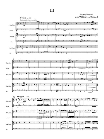 Baroque Saxes: Book 4 for two/three Saxophones (Grade 4+) - Digital Download