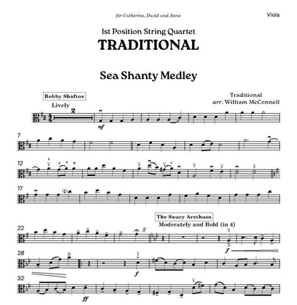 1st Position String Quartet: Traditional Sea Shanties - Digital Download
