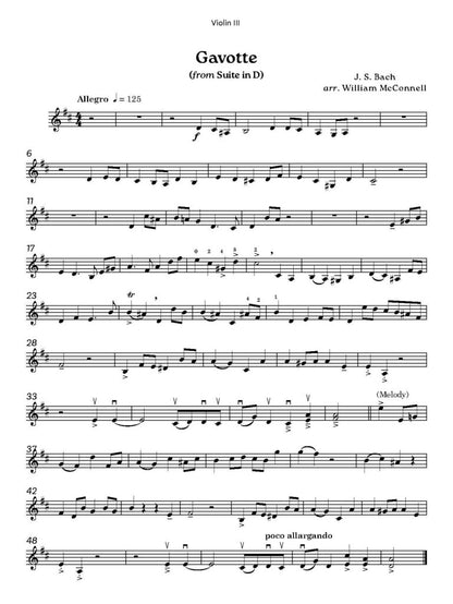 1st & 3rd Position String Quartet: Baroque - Digital Download