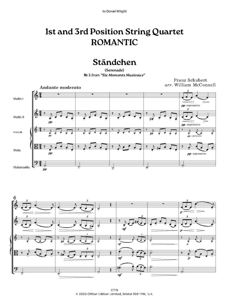 1st & 3rd Position String Quartet: Romantic - Digital Download