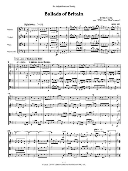 Ballads of Britain for String Quartet:  - Digital Download
