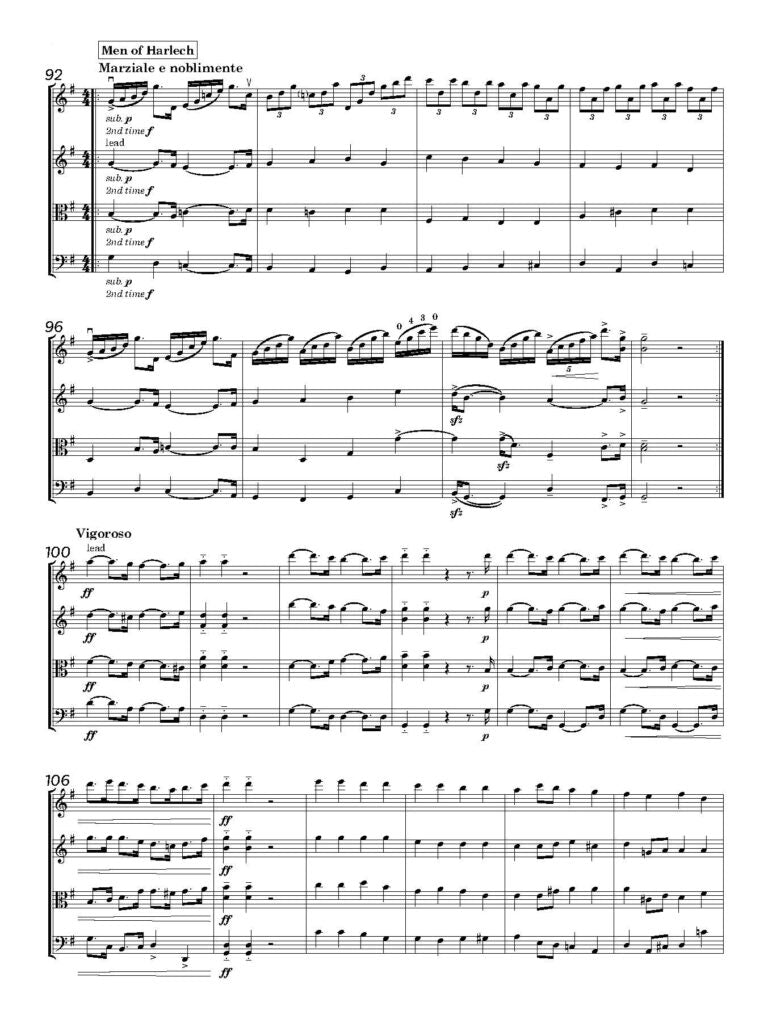 Ballads of Britain for String Quartet:  - Digital Download