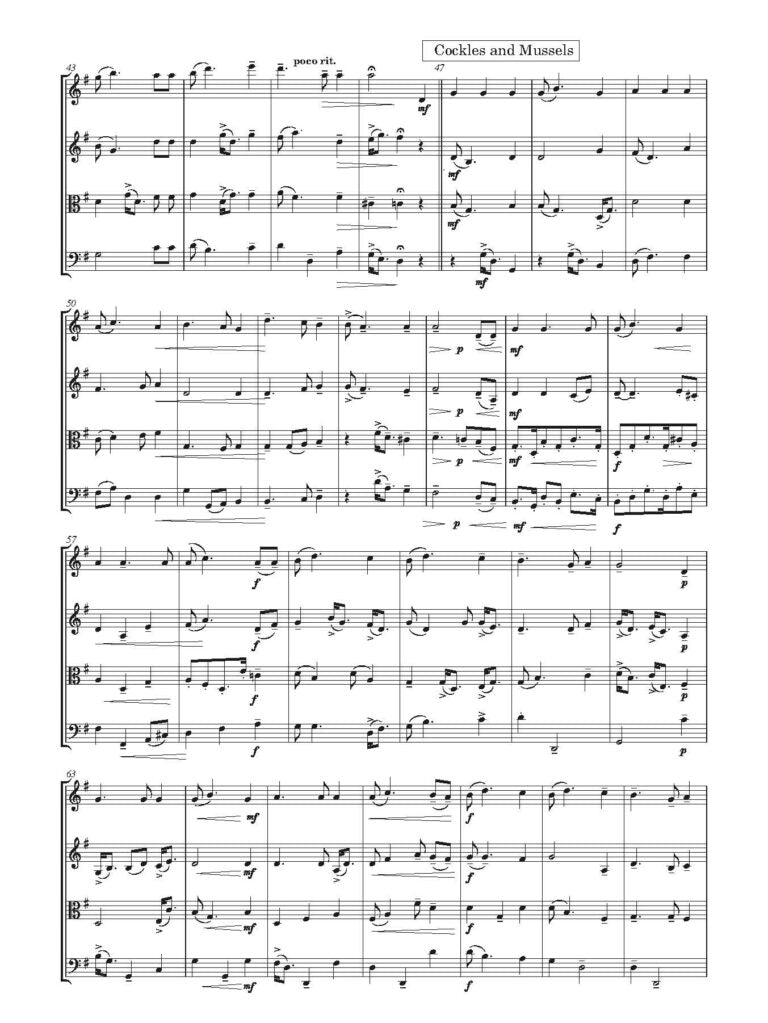 Irish Mist for String Quartet:  - Digital Download