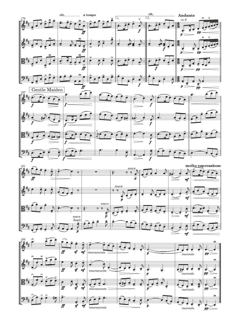 Irish Mist for String Quartet:  - Digital Download