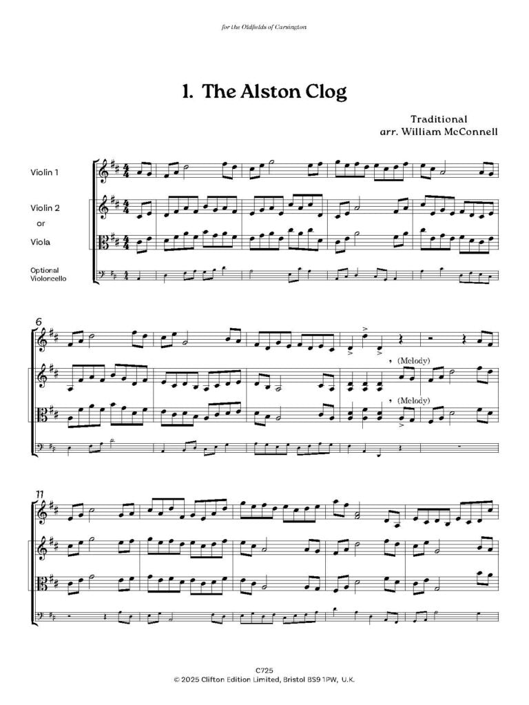 McConnell, William: The Rhythm of the Mills Clog Dances from the Lancashire Cotton Mills: Violin Duet or Violin & Viola Duet - Digital Download