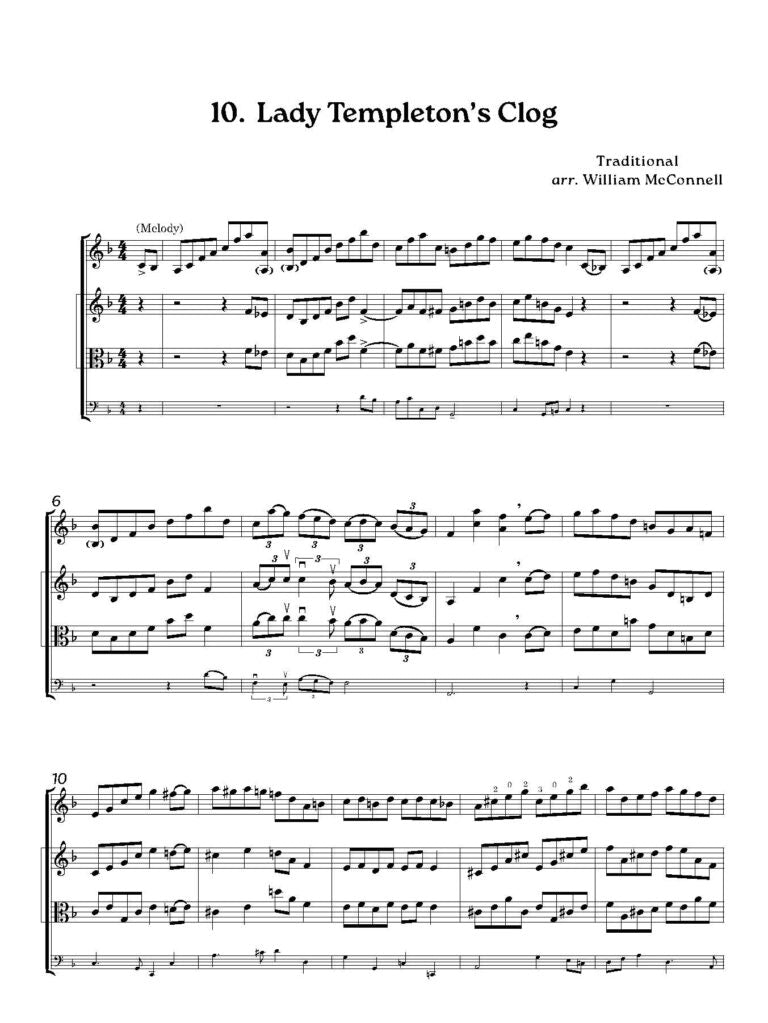 McConnell, William: The Rhythm of the Mills Clog Dances from the Lancashire Cotton Mills: Violin Duet or Violin & Viola Duet - Digital Download