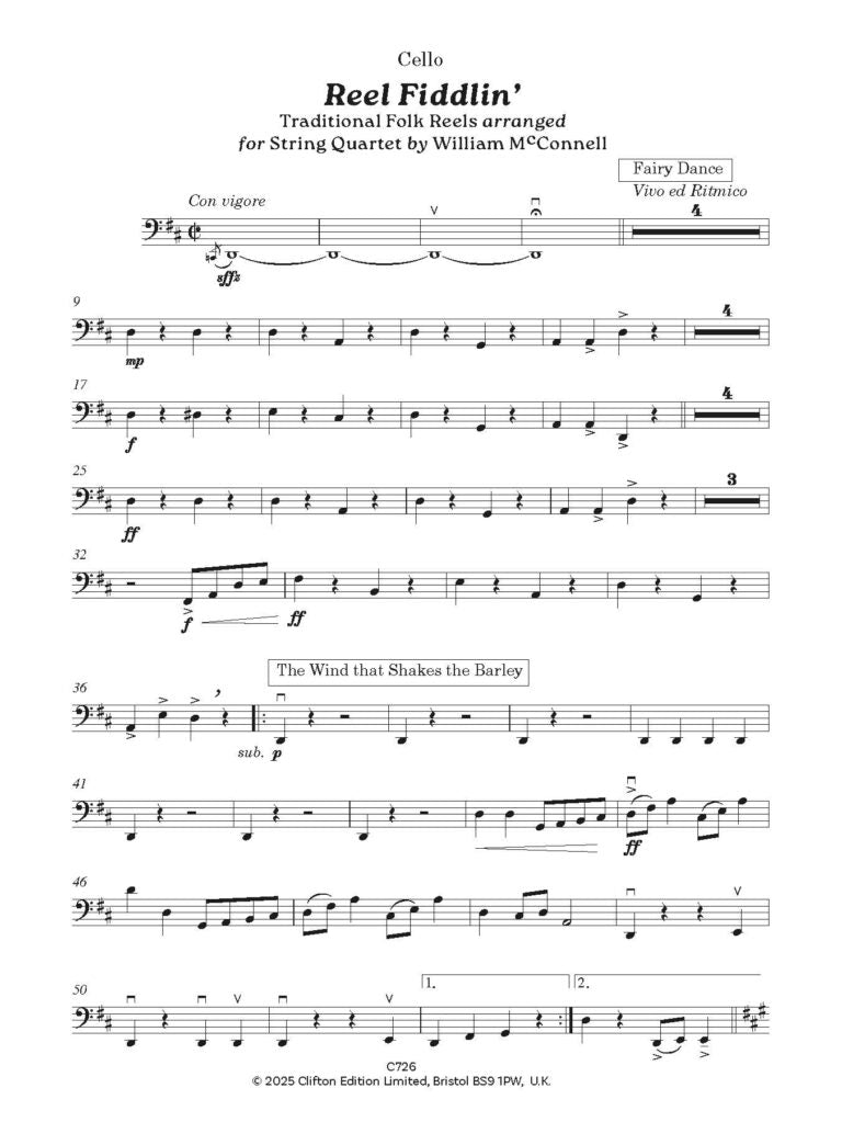 Reel Fiddlin’ Traditional Reels arranged for String Quartet - Digital Download