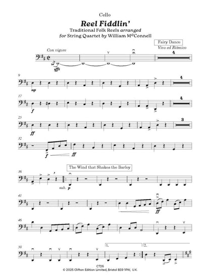 Reel Fiddlin’ Traditional Reels arranged for String Quartet - Digital Download