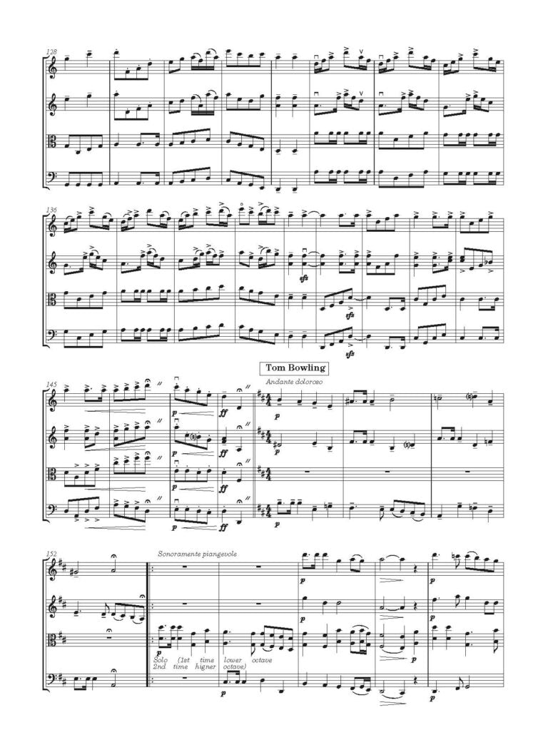 The Ship’s Fiddler Sea Songs and Shanties arranged for String Quartet - Digital Download