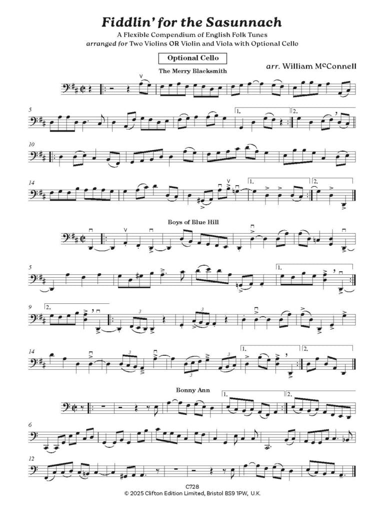 Fiddlin’ for the Sasunnach A Flexible Compendium of English Folk Tunes - Digital Download