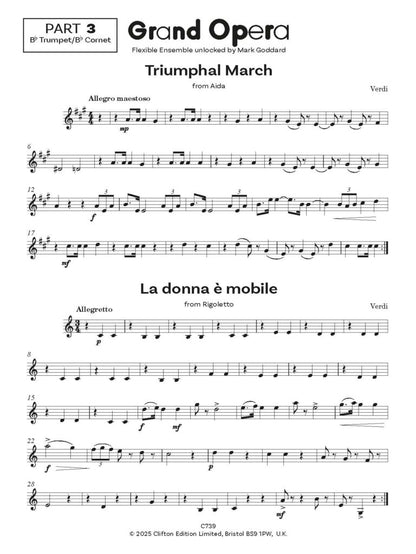 Grand Opera Four Operatic Favourites for flexible ensemble - Digital Download