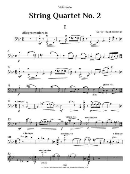Rachmaninov, S - String Quartet No. 2 Score & Parts  - Digital Download