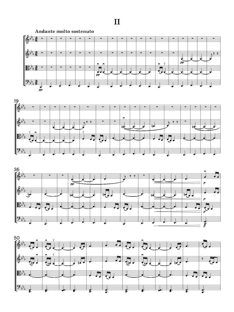 Rachmaninov, S - String Quartet No. 2 Score & Parts  - Digital Download