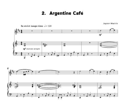 Mackie, Jayson - Latin Quarters for clarinet and piano - (Digital Download)