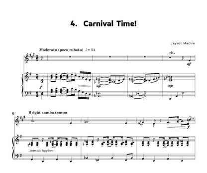 Mackie, Jayson - Latin Quarters for clarinet and piano - (Digital Download)