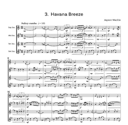 Mackie, Jayson - Sounds Latin for Saxophone Quartet- Digital Download
