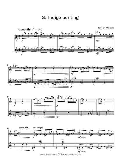 Mackie, Jayson - Caribbean Birds 7 Pieces for Two Flutes - Digital Download