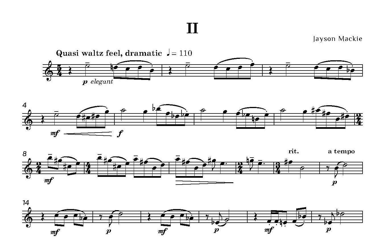 Mackie, Jayson - Concert Studies for Solo Trumpet - Digital Download