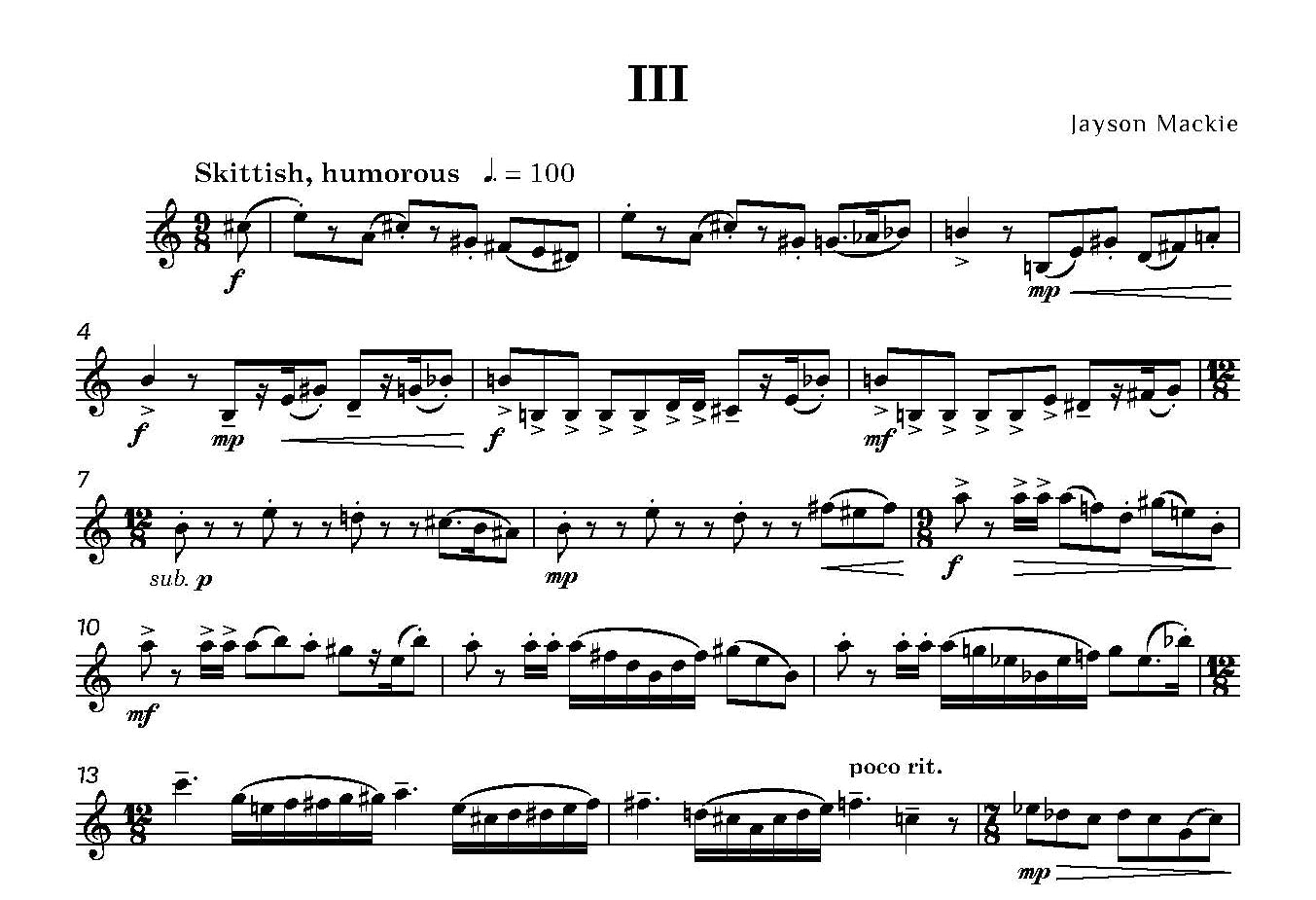 Mackie, Jayson - Concert Studies for Solo Trumpet - Digital Download