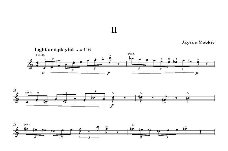 Mackie, Jayson - Partitas for Solo Violin - Digital Download