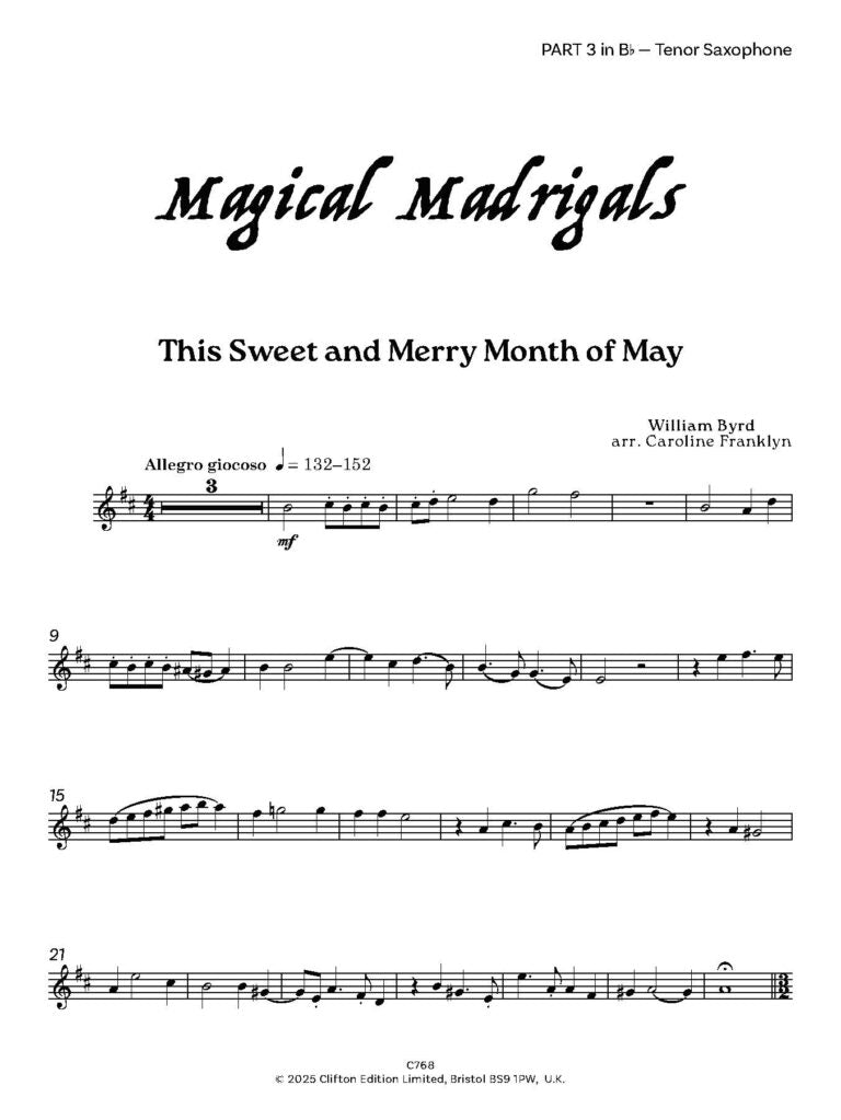 Magical Madrigals for Flexible Ensemble
