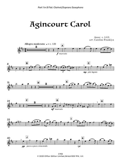Agincourt Carol for Flexible Wind Ensemble