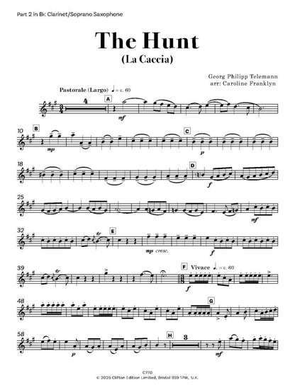 Telemann - The Hunt (La Caccia) for Flexible Wind Ensemble