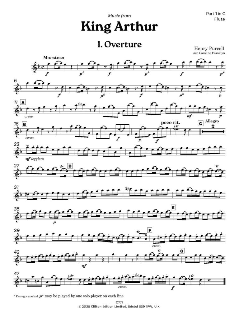 Purcell -Music from King Arthur for Flexible Wind Ensemble