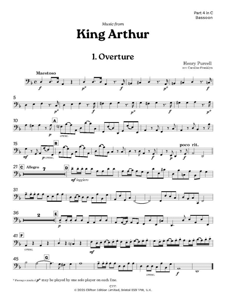 Purcell -Music from King Arthur for Flexible Wind Ensemble