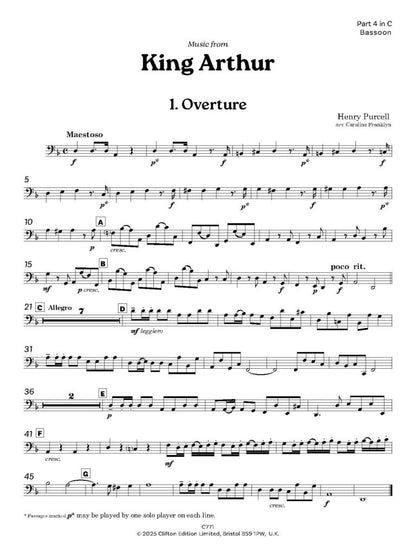 Purcell -Music from King Arthur for Flexible Wind Ensemble