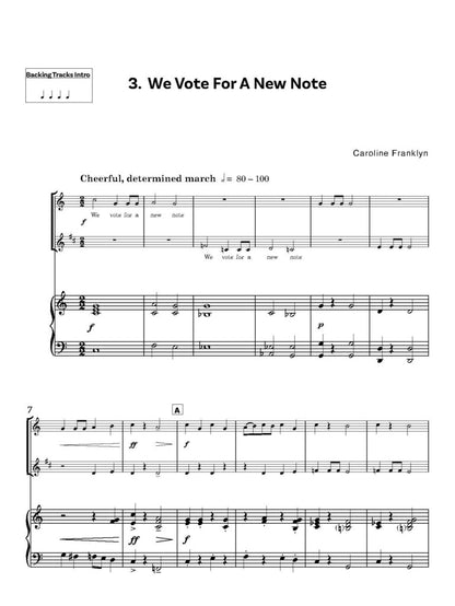 Two Boldly Blow Beginner Flute/Clarinet Duets with Optional Piano