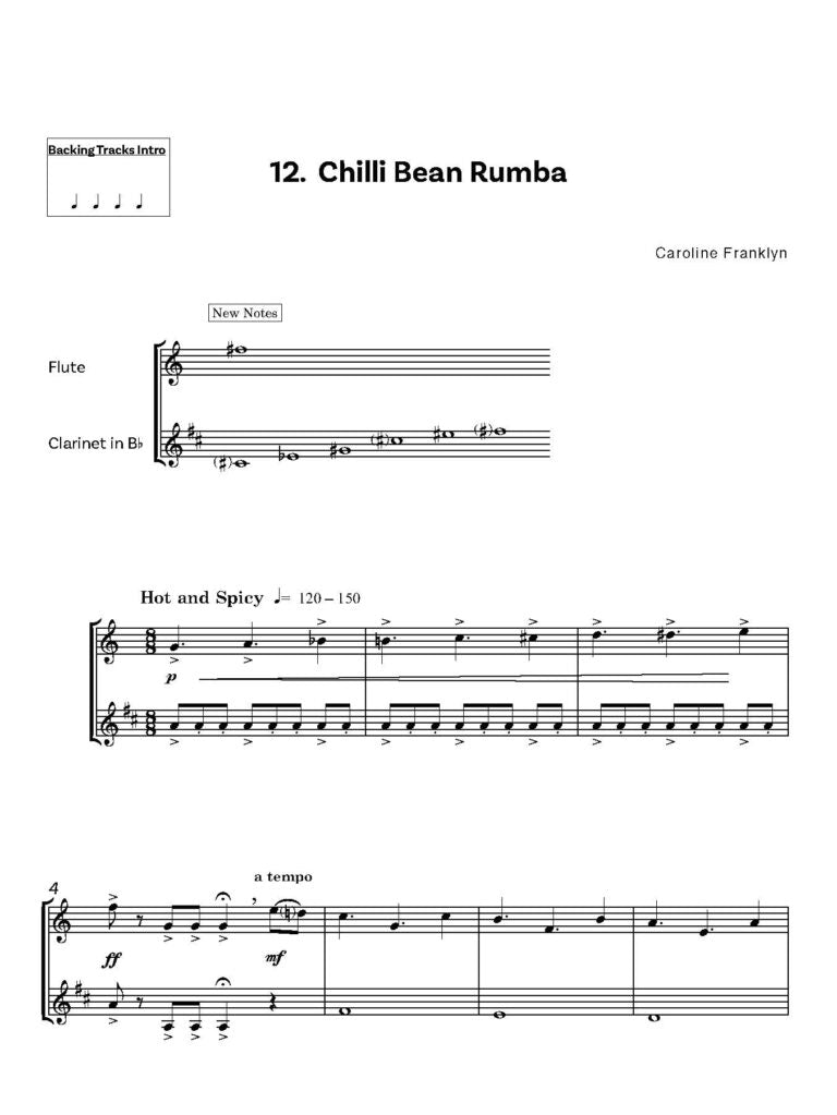 Two Boldly Blow Beginner Flute/Clarinet Duets with Optional Piano