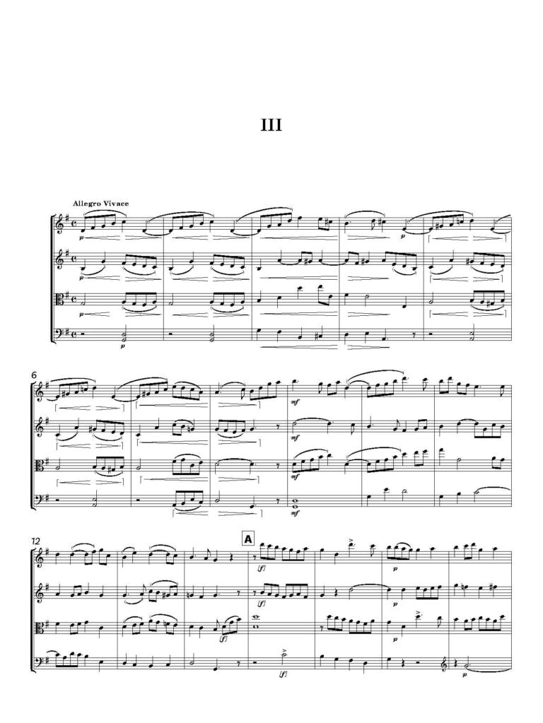 Parry, Hubert - String Quartet No. 1 - Digital Download