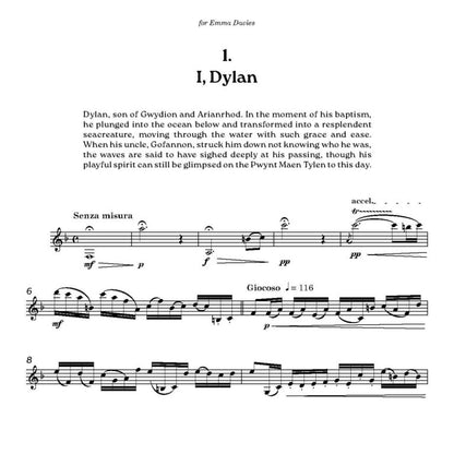 Faux, Francis -Tales of the Mabinogion Solo Clarinet with optional electronics   - Digital Download