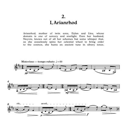 Faux, Francis -Tales of the Mabinogion Solo Clarinet with optional electronics   - Digital Download