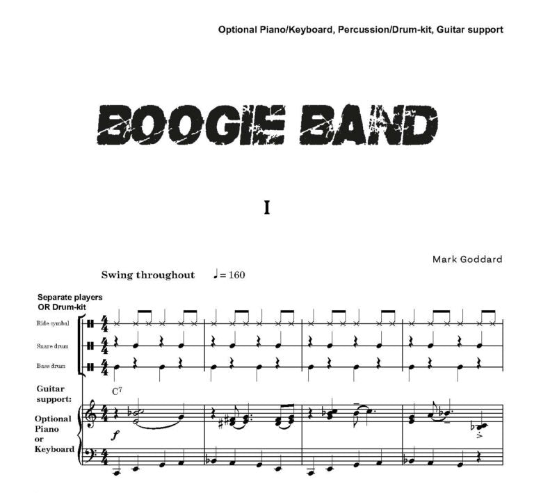 Goddard, Mark - Boogie Band Woodwind for Flexible Ensemble