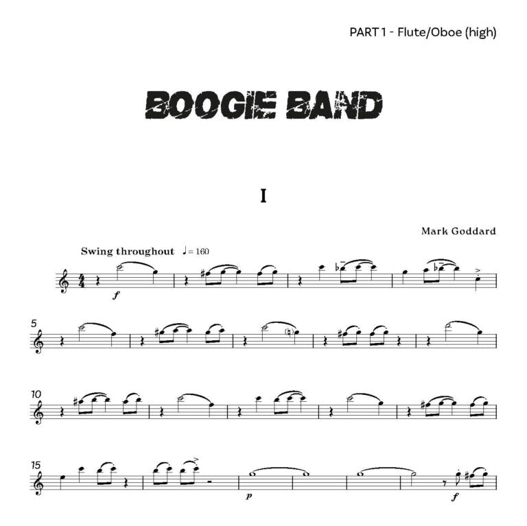 Goddard, Mark - Boogie Band Woodwind for Flexible Ensemble
