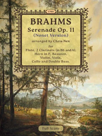 Brahms - Serenade No. 1 in D Op. 11 Score only [Nonet version]- Digital Download