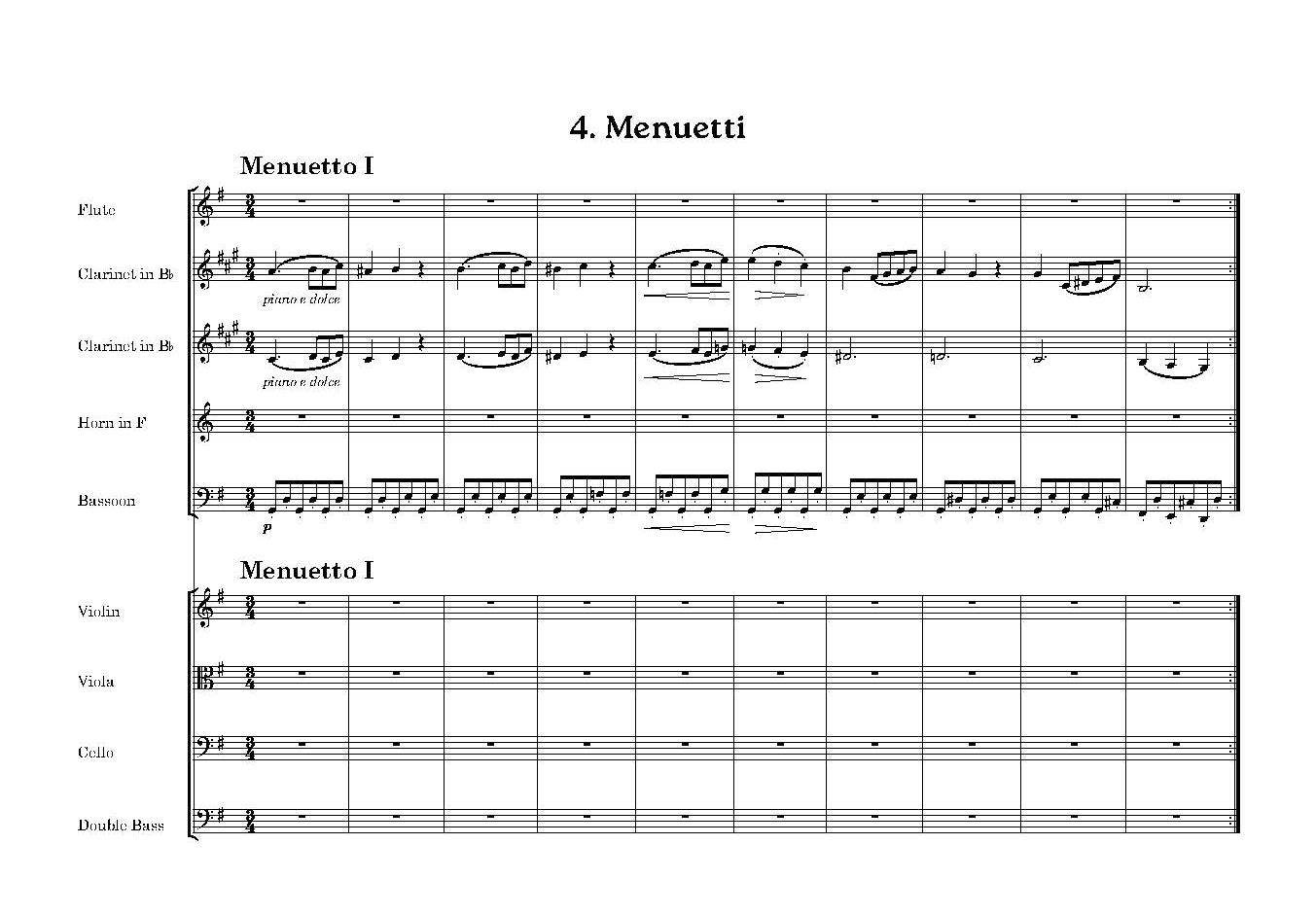 Brahms - Serenade No. 1 in D Op. 11 Score only [Nonet version]- Digital Download