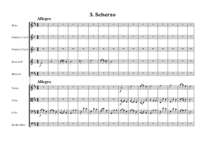 Brahms - Serenade No. 1 in D Op. 11 Score only [Nonet version]- Digital Download