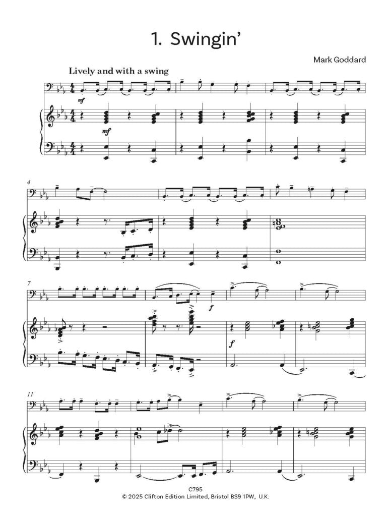 Party Pieces for Trombone & Piano - Digital Download